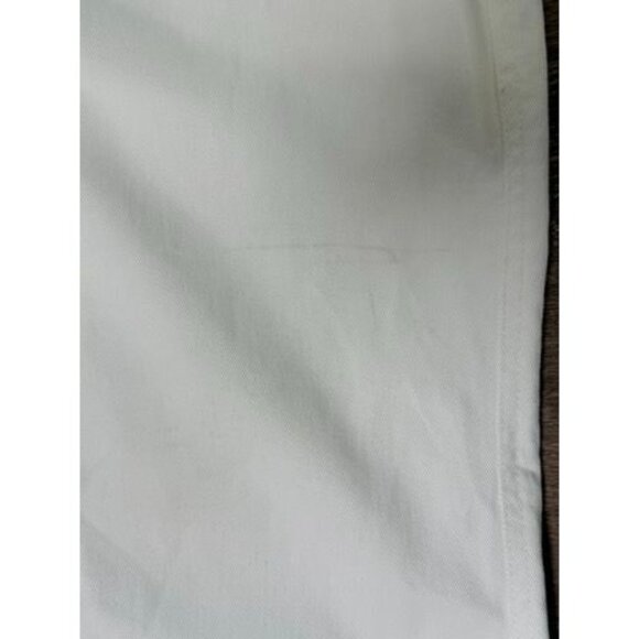 White Denim Midi Skirt With Frayed Hem By‎ Harvey Faircloth Size 12 Y2K - Picture 3 of 9